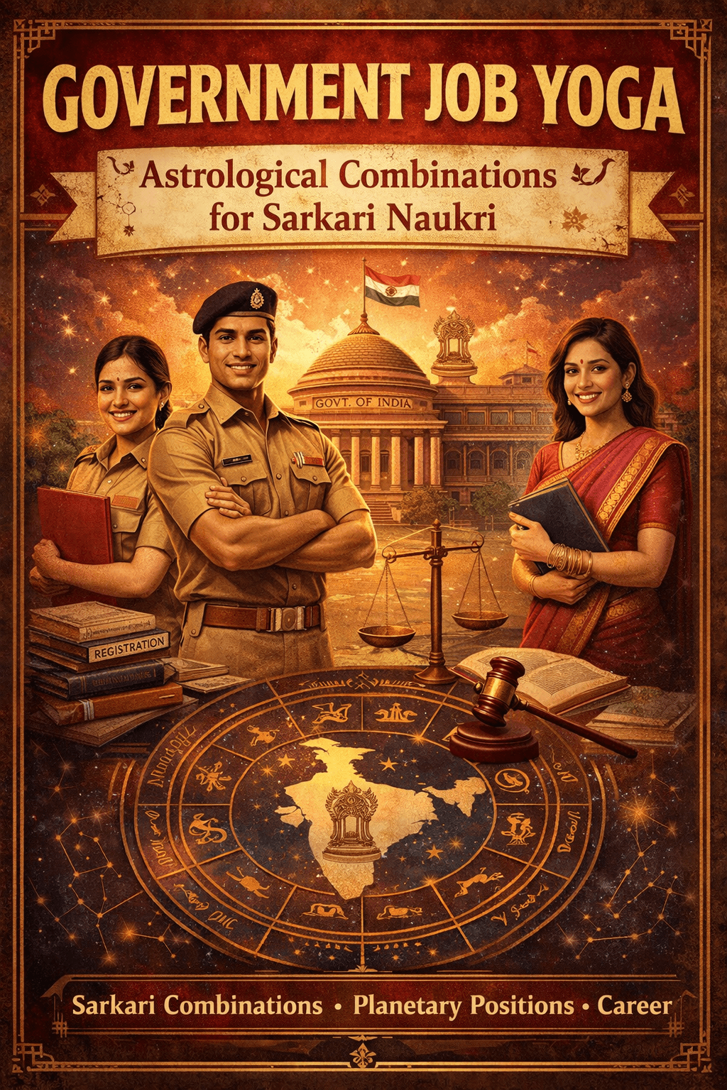 Government Job Yoga: Astrological Combinations for Sarkari Naukri